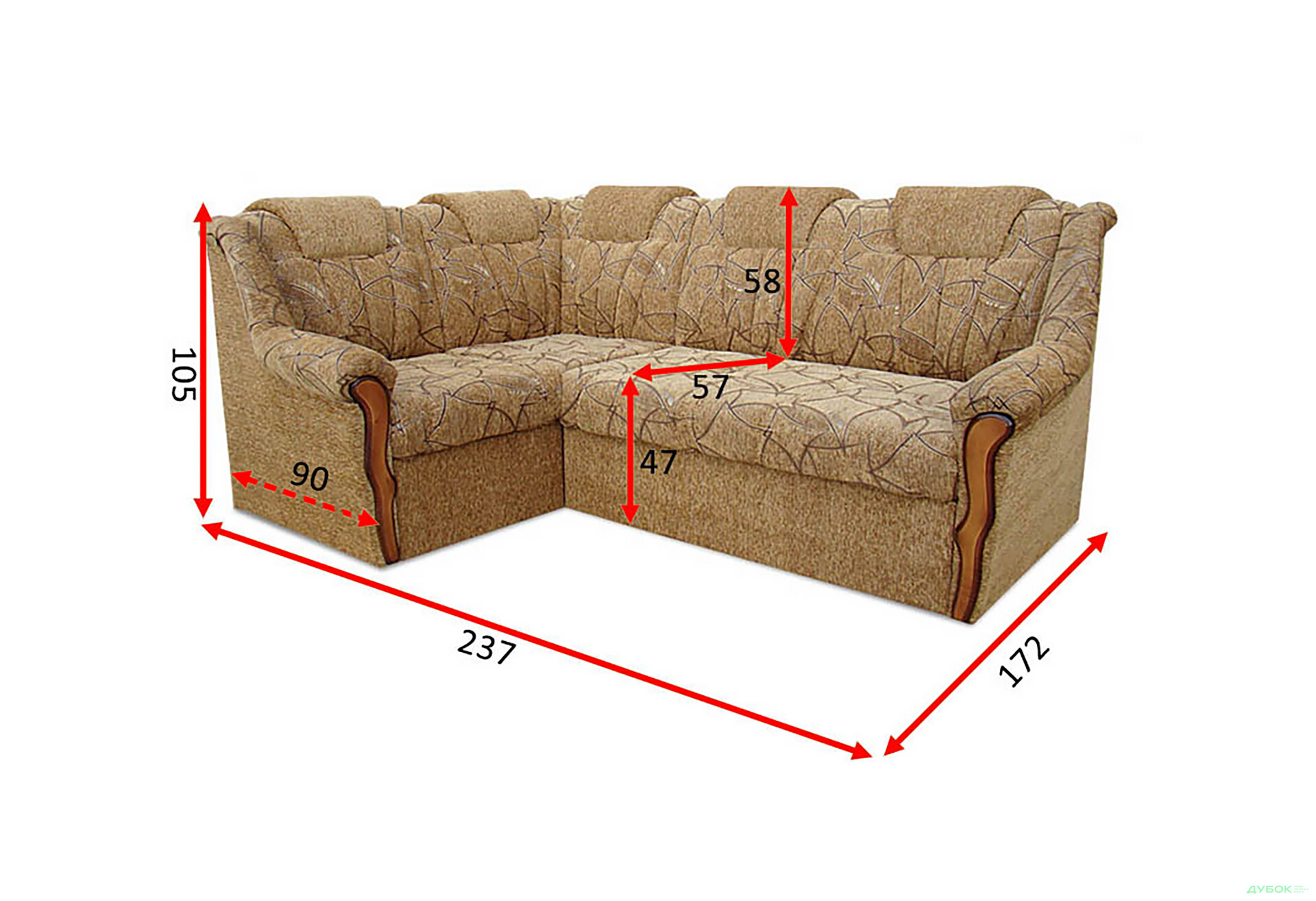 Изображение 13 - Мягкий уголок Султан ДКУ 2-1 Вика
