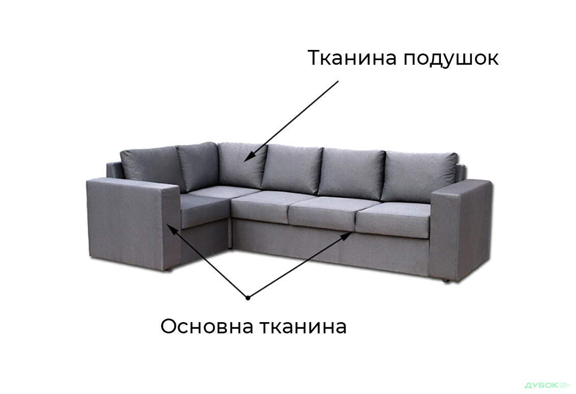 Зображення 5 - М'який куточок Vika Чикаго 31-А (вузькі бильця) 300x174 см