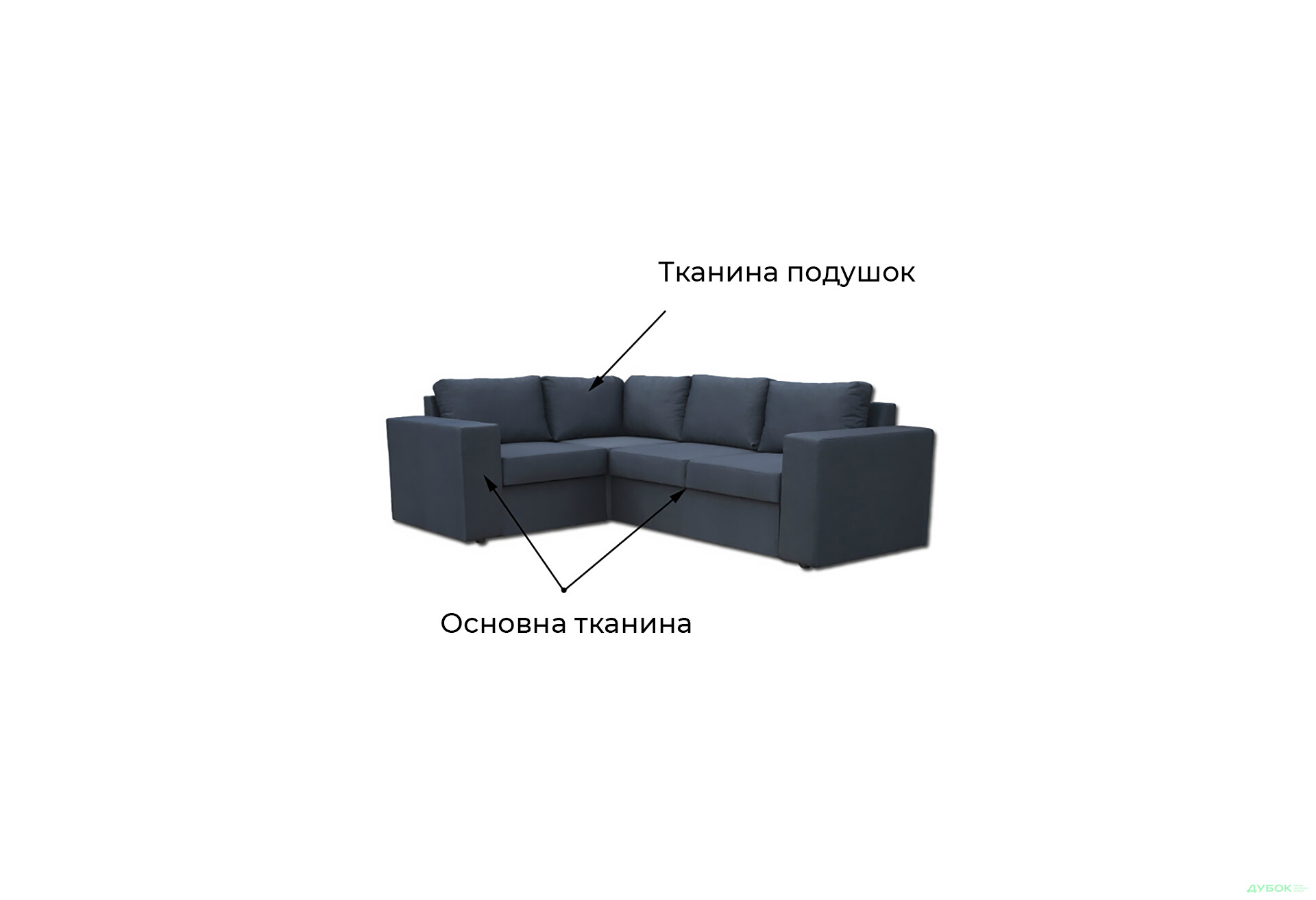 М'який куточок Vika Чикаго 21-B (широкі бильця) 244x182 см - Зображення 7 Зображення 7 - М'який куточок Vika Чикаго 21-B (широкі бильця) 244x182 см