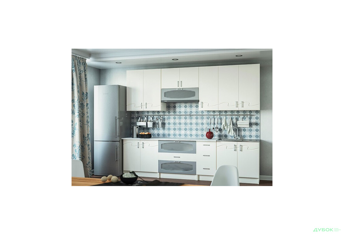 Модульна кухня Імпульс (білий мат) Світ Меблів