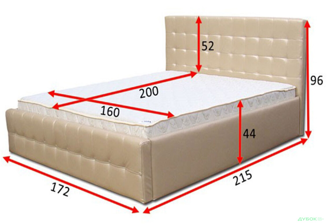 Зображення 5 - Ліжко Vika Кармен 160х200 см підйомне