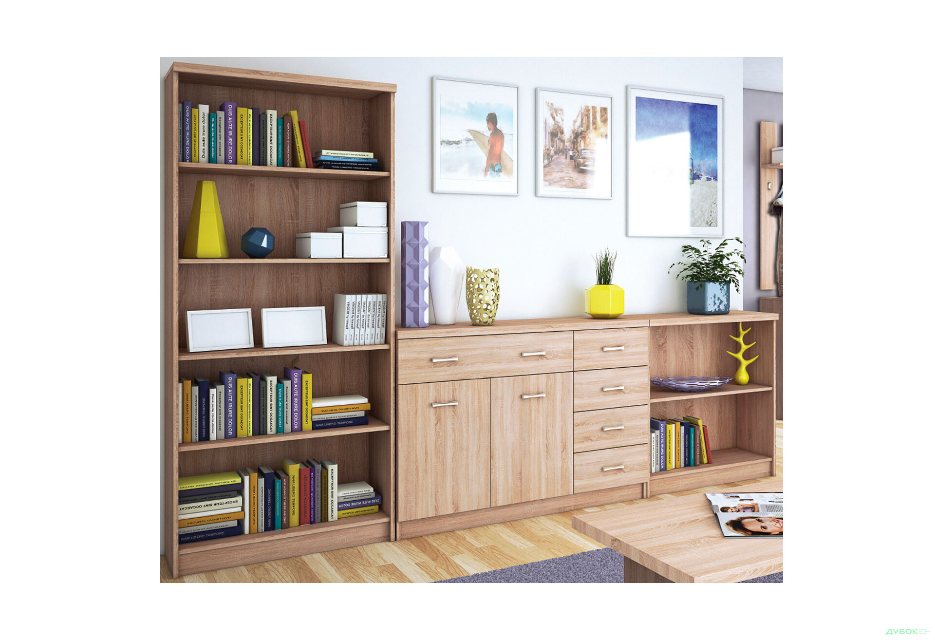 Комплект 2.8 Топ-мікс Дуб сонома VMV holding - Зображення 1 Зображення 1 - Комплект 2.8 Топ-мікс Дуб сонома VMV holding