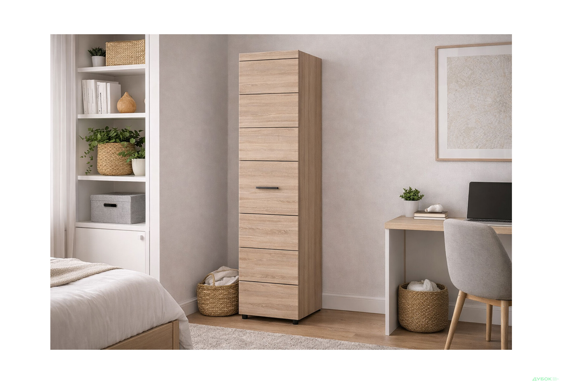 Изображение 2 - Шкаф ВМВ Холдинг Соло 1-дверный 55 см Дуб сонома