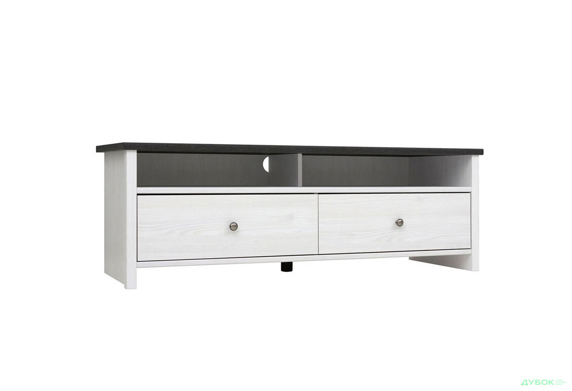 Тумба під ТВ ВМК Порто / Porto (Паріс) з 2 шухлядами та полицями 159 см Біла - Зображення 2 Зображення 2 - Тумба під ТВ ВМК Порто / Porto (Паріс) з 2 шухлядами та полицями 159 см Біла