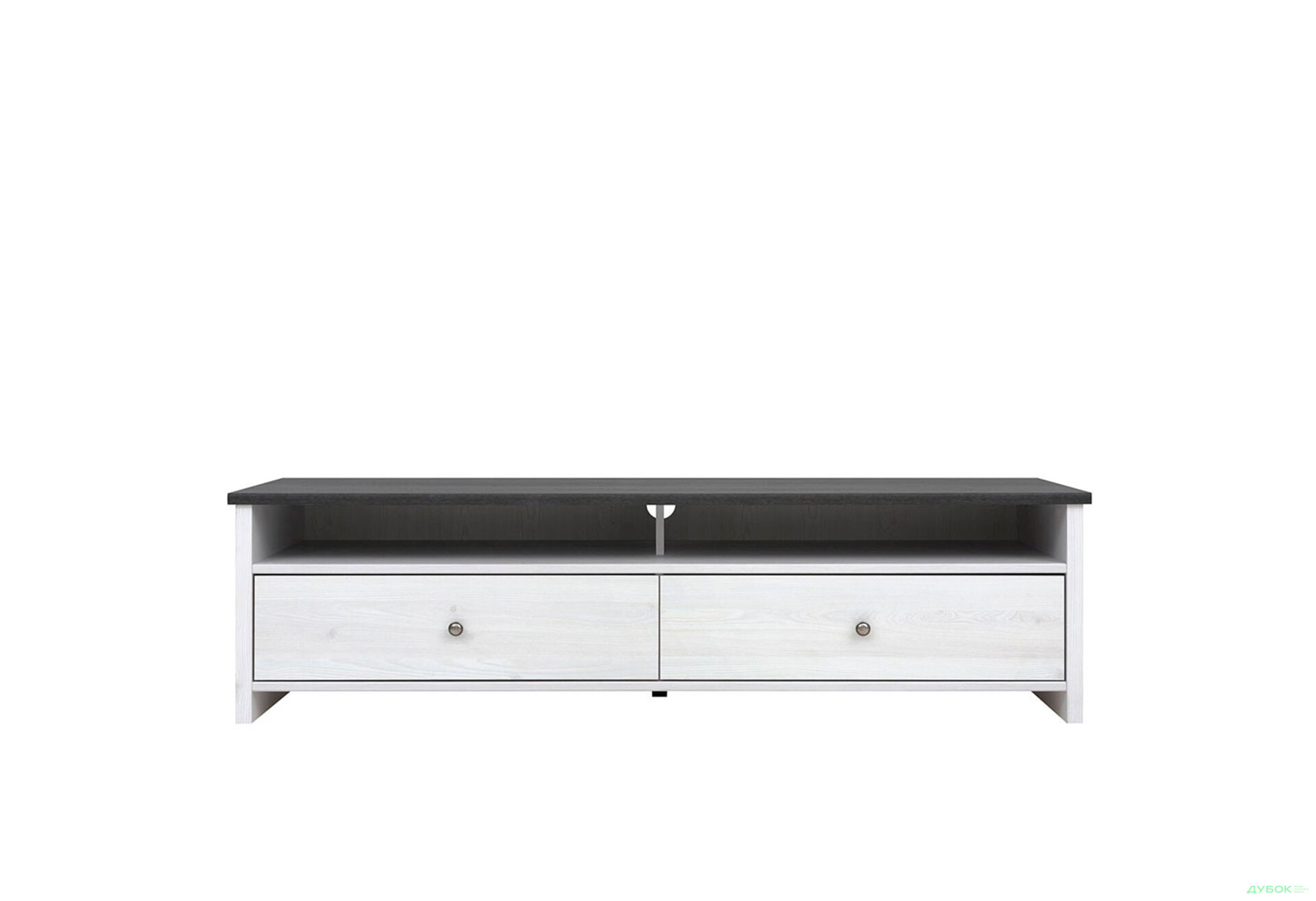 Тумба під ТВ ВМК Порто / Porto (Паріс) з 2 шухлядами та полицями 159 см Біла - Зображення 1 Зображення 1 - Тумба під ТВ ВМК Порто / Porto (Паріс) з 2 шухлядами та полицями 159 см Біла