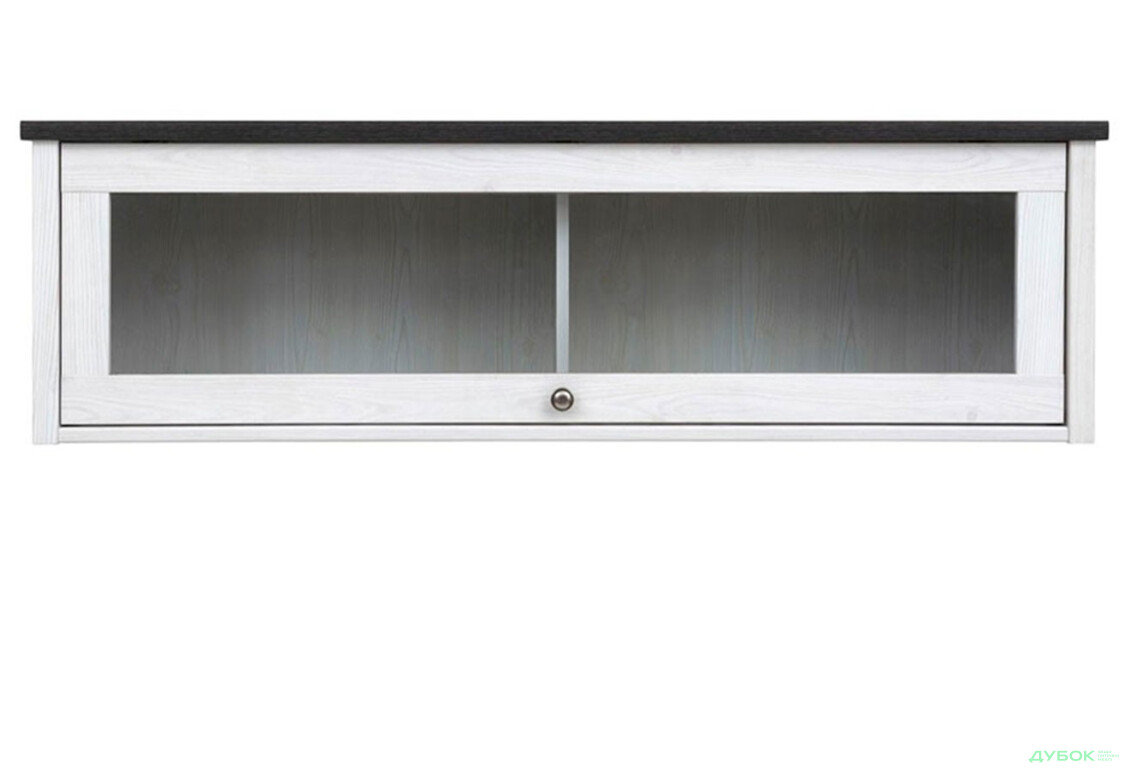 Шкафчик-витрина навесной ВМК Порто 129 см Джанни/Сосна ларико