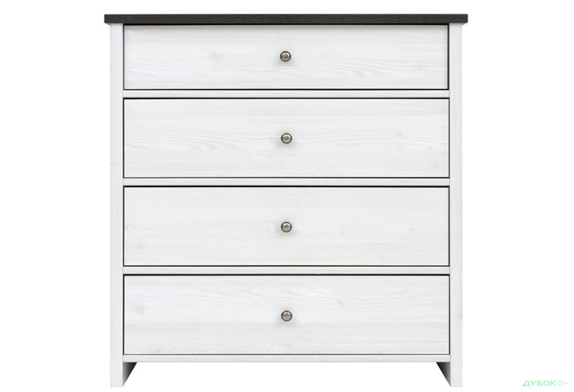 Комод ВМК Порто (Паріс) з 4 шухлядами 88 см Джанні/Сосна ларіко - Зображення 3 Зображення 3 - Комод ВМК Порто (Паріс) з 4 шухлядами 88 см Джанні/Сосна ларіко
