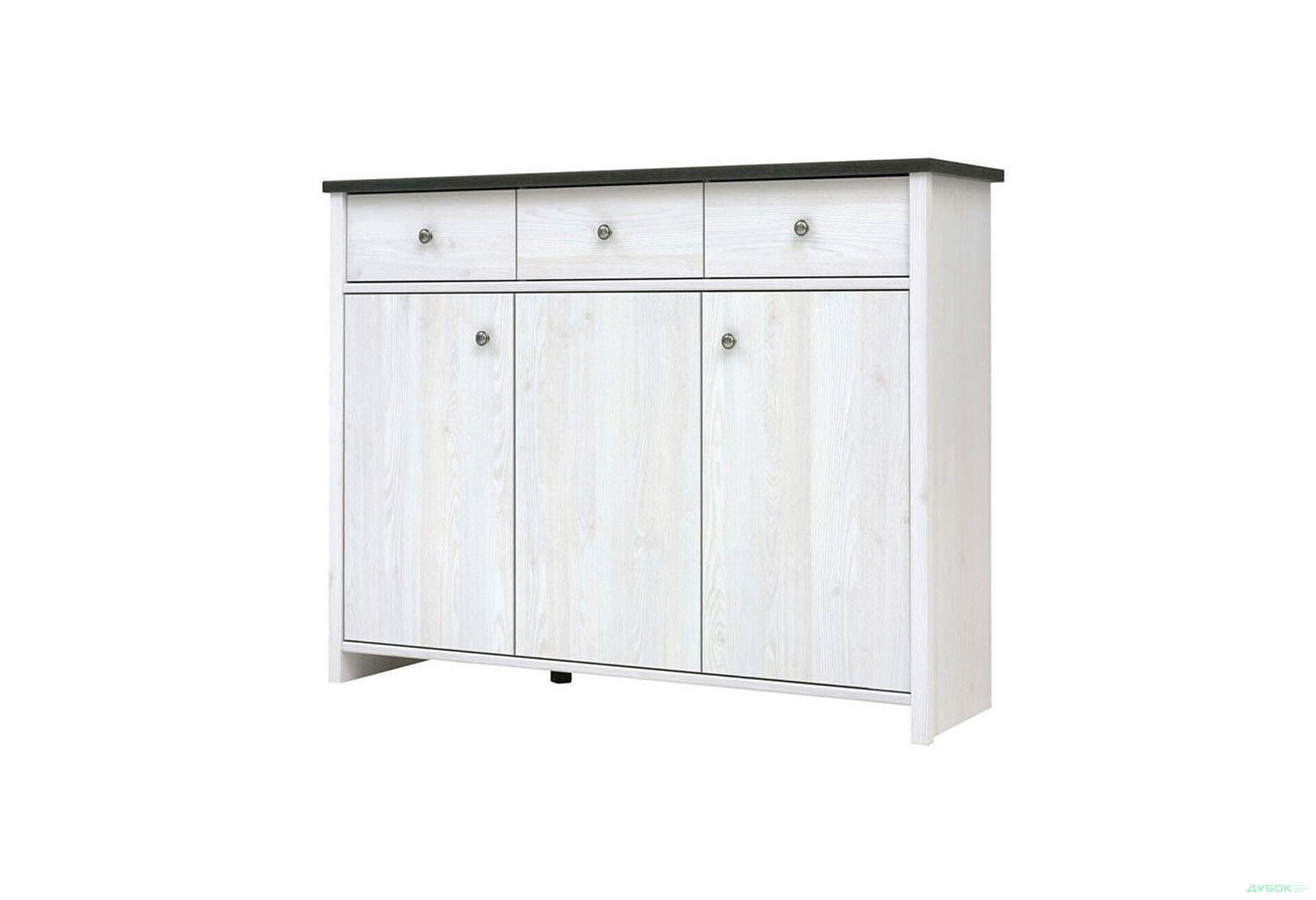 Комод ВМК Порто (Паріс) 3-дверний з 3 шухлядами 128 см Джанні/Сосна ларіко - Зображення 3 Зображення 3 - Комод ВМК Порто (Паріс) 3-дверний з 3 шухлядами 128 см Джанні/Сосна ларіко