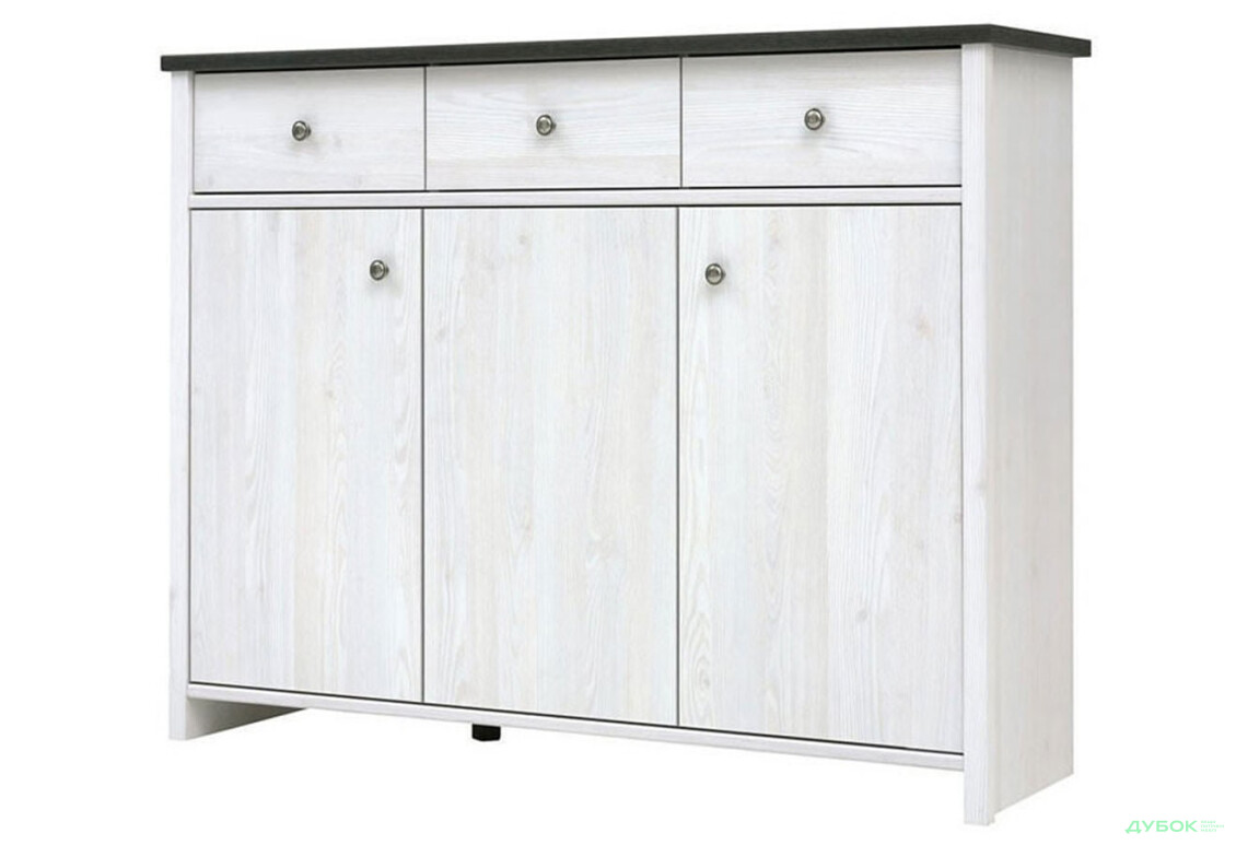 Комод ВМК Порто (Паріс) 3-дверний з 3 шухлядами 128 см Джанні/Сосна ларіко - Зображення 3 Зображення 3 - Комод ВМК Порто (Паріс) 3-дверний з 3 шухлядами 128 см Джанні/Сосна ларіко