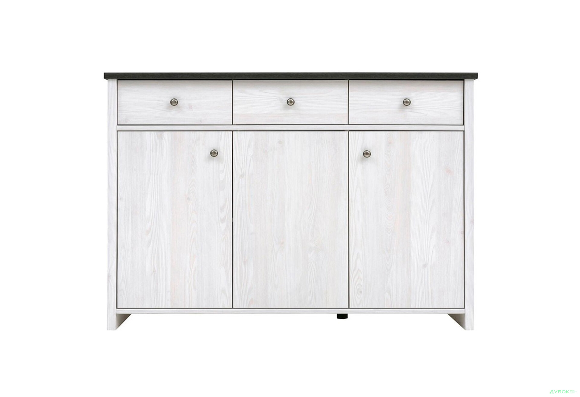 Комод ВМК Порто (Паріс) 3-дверний з 3 шухлядами 128 см Джанні/Сосна ларіко - Зображення 1 Зображення 1 - Комод ВМК Порто (Паріс) 3-дверний з 3 шухлядами 128 см Джанні/Сосна ларіко
