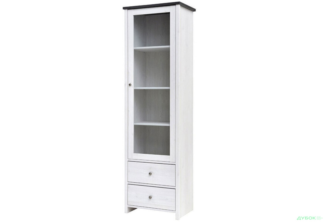 Шкаф-витрина ВМК Порто (Парис) с 2 ящиками 59 см Джанни/Сосна ларико - Изображение 2 Изображение 2 - Шкаф-витрина ВМК Порто (Парис) с 2 ящиками 59 см Джанни/Сосна ларико