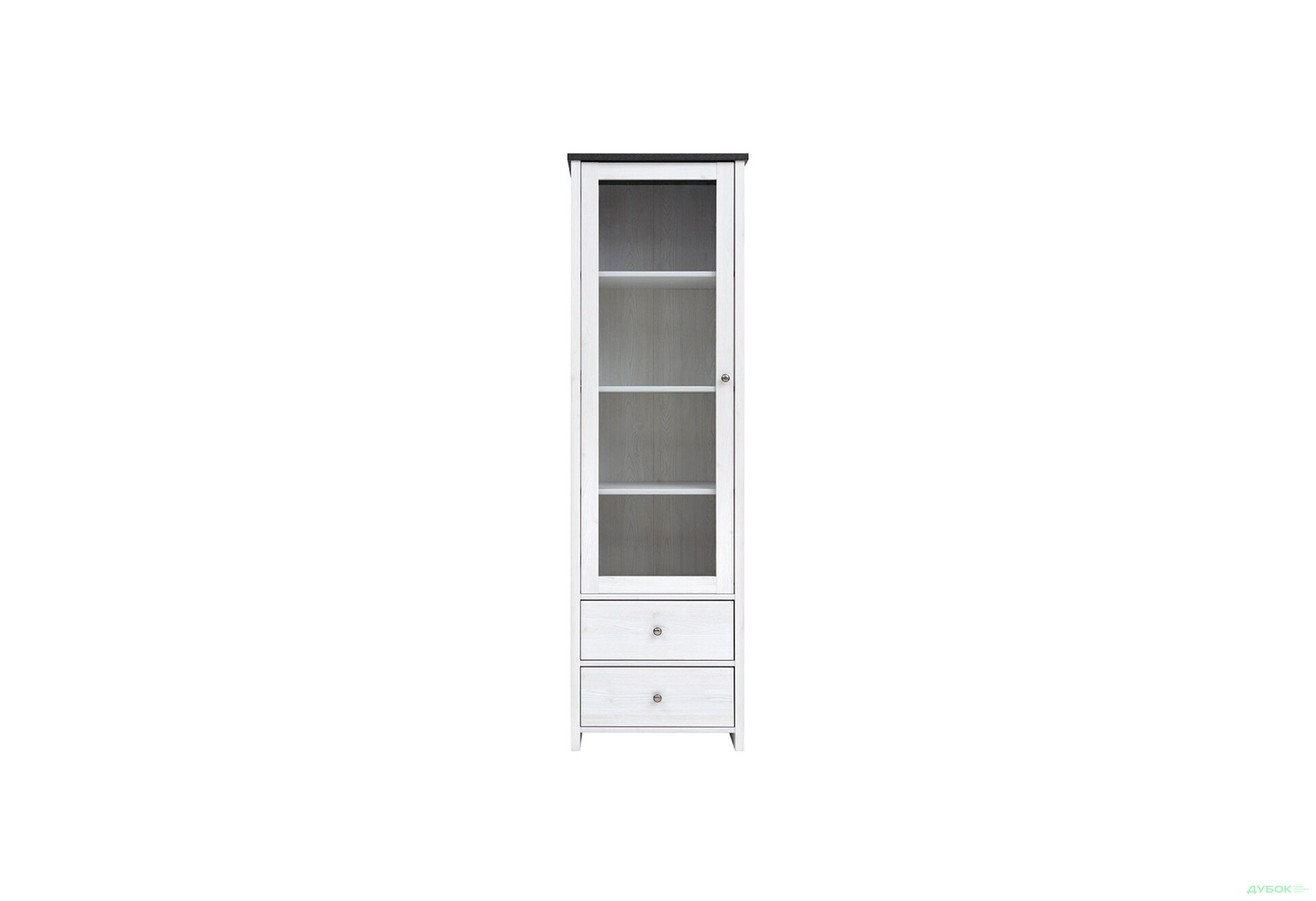 Шкаф-витрина ВМК Порто (Парис) с 2 ящиками 59 см Джанни/Сосна ларико - Изображение 1 Изображение 1 - Шкаф-витрина ВМК Порто (Парис) с 2 ящиками 59 см Джанни/Сосна ларико