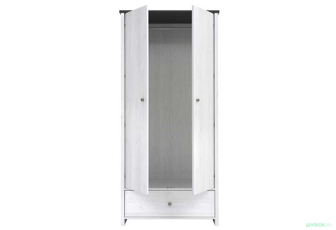 Шафа ВМК Порто (Паріс) 2-дверна з шухлядою 89 см Джанні/Сосна ларіко - Зображення 2 Зображення 2 - Шафа ВМК Порто (Паріс) 2-дверна з шухлядою 89 см Джанні/Сосна ларіко