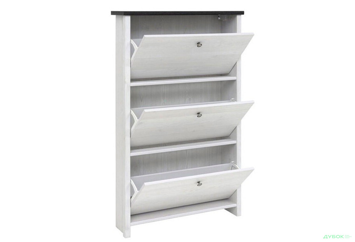 Тумба для обуви ВМК Порто / Porto (Парис) с 3 отделениями 75 см Белая - Изображение 3 Изображение 3 - Тумба для обуви ВМК Порто / Porto (Парис) с 3 отделениями 75 см Белая