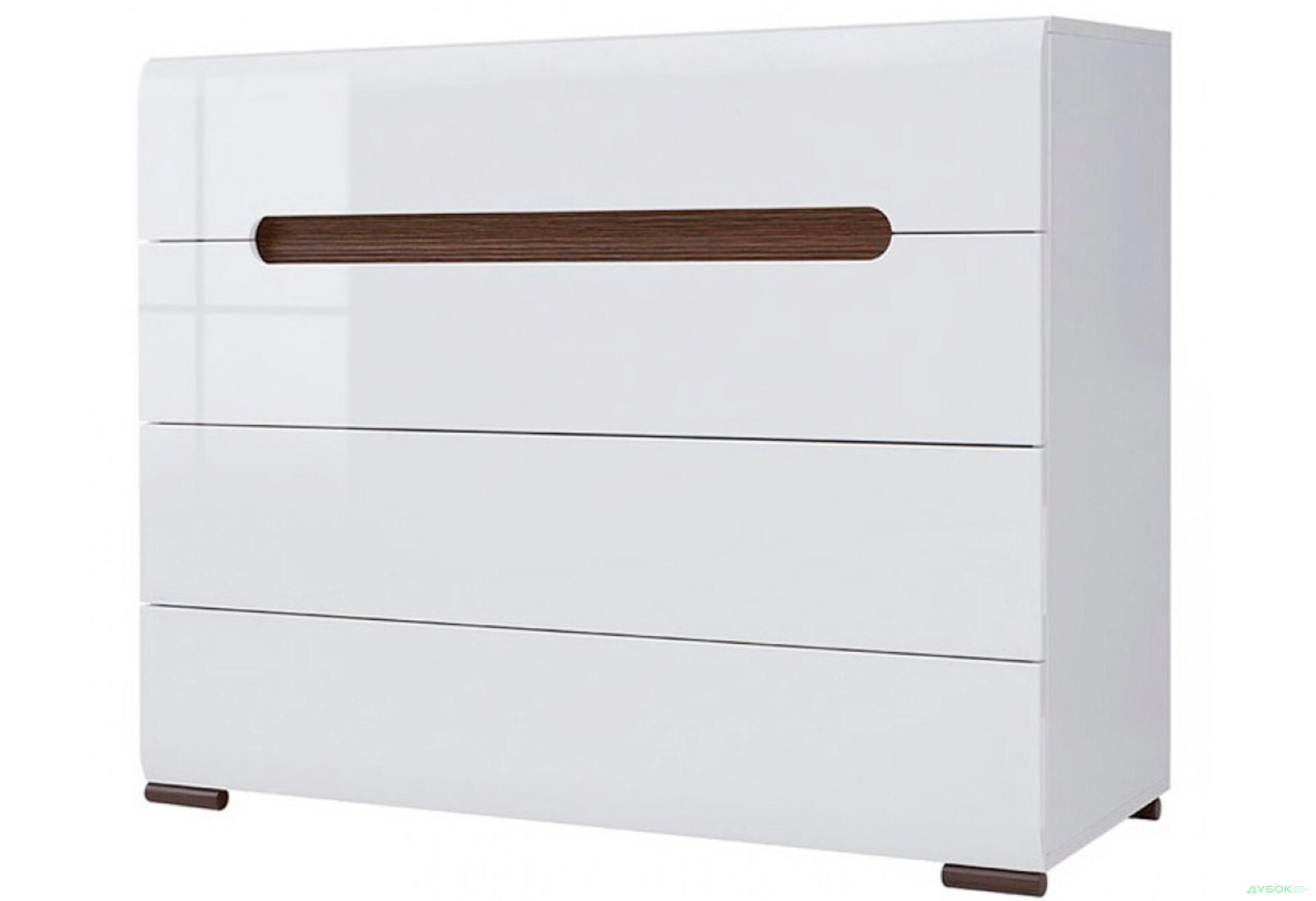 Комод ВМК Ацтека (Амелія) з 4 шухлядами 105 см Білий - Зображення 1 Зображення 1 - Комод ВМК Ацтека (Амелія) з 4 шухлядами 105 см Білий