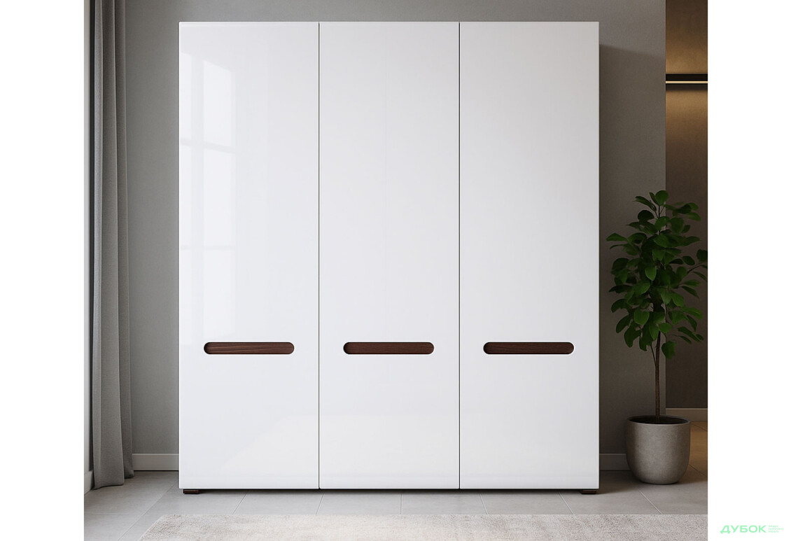 Шафа ВМК Ацтека (Амелія) 3-дверна 180 см Біла - Зображення 2 Зображення 2 - Шафа ВМК Ацтека (Амелія) 3-дверна 180 см Біла