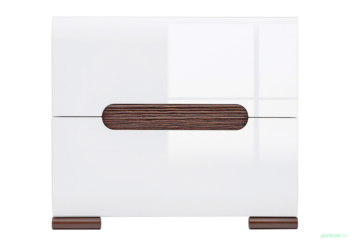 Зображення 2 - Тумба приліжкова ВМК Ацтека (Амелія) з 2 шухлядами 50 см Біла