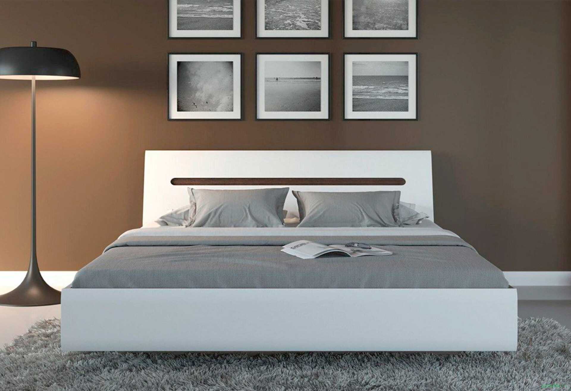 Фото 4 - Кровать ВМК Ацтека (без вклада) 160х200 см, белая