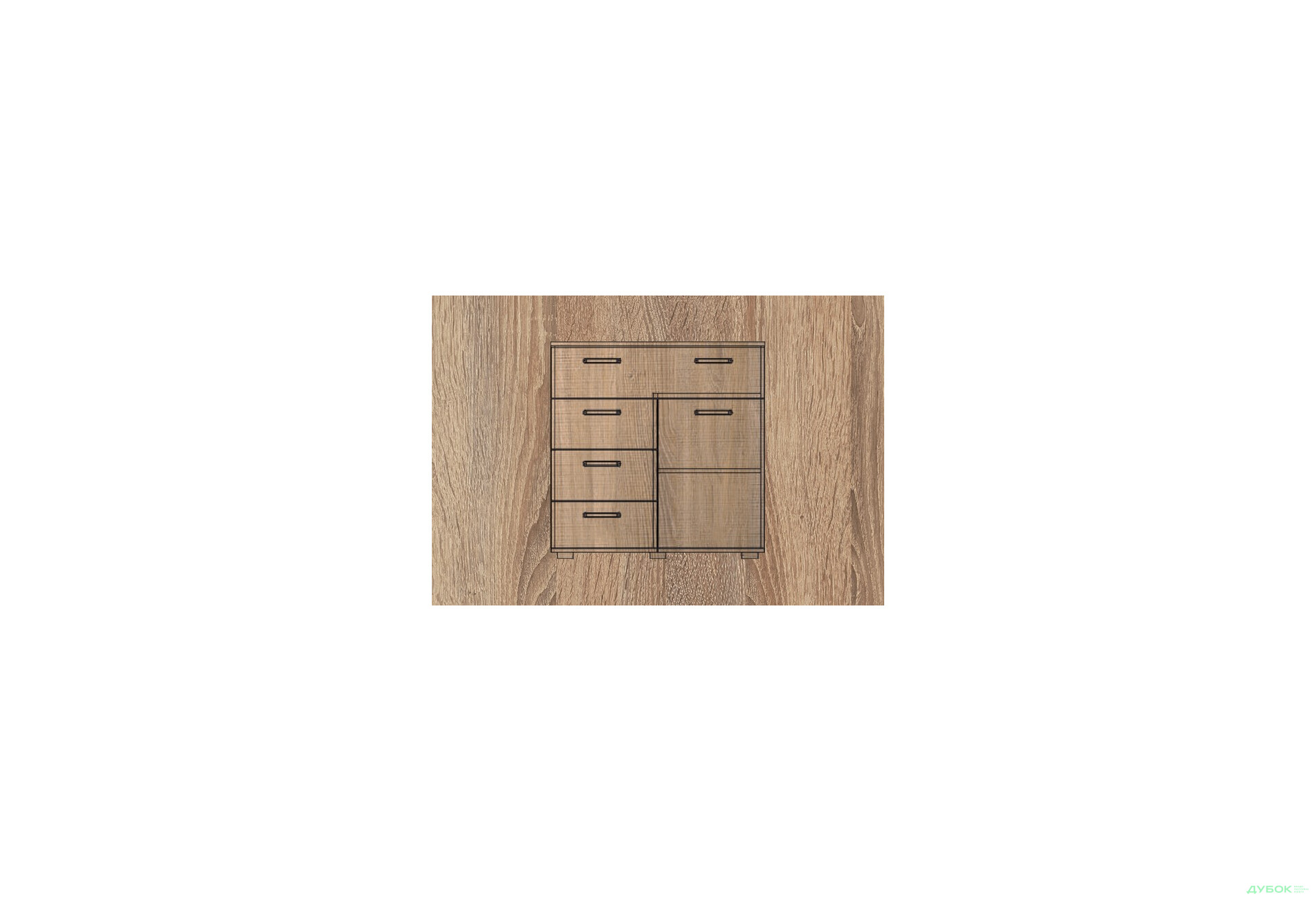 Изображение 2 - Комод МДФ мат., ТКБ-367.2, серия 4 БМФ