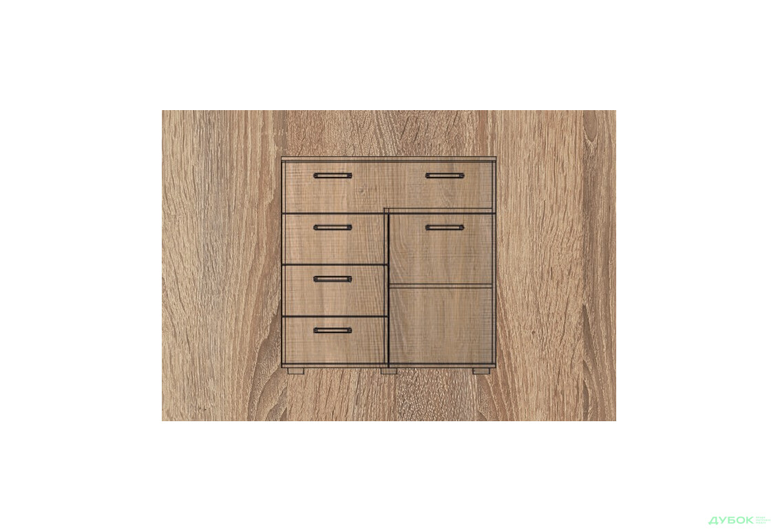 Изображение 2 - Комод МДФ мат., ТКБ-367.2, серия 4 БМФ