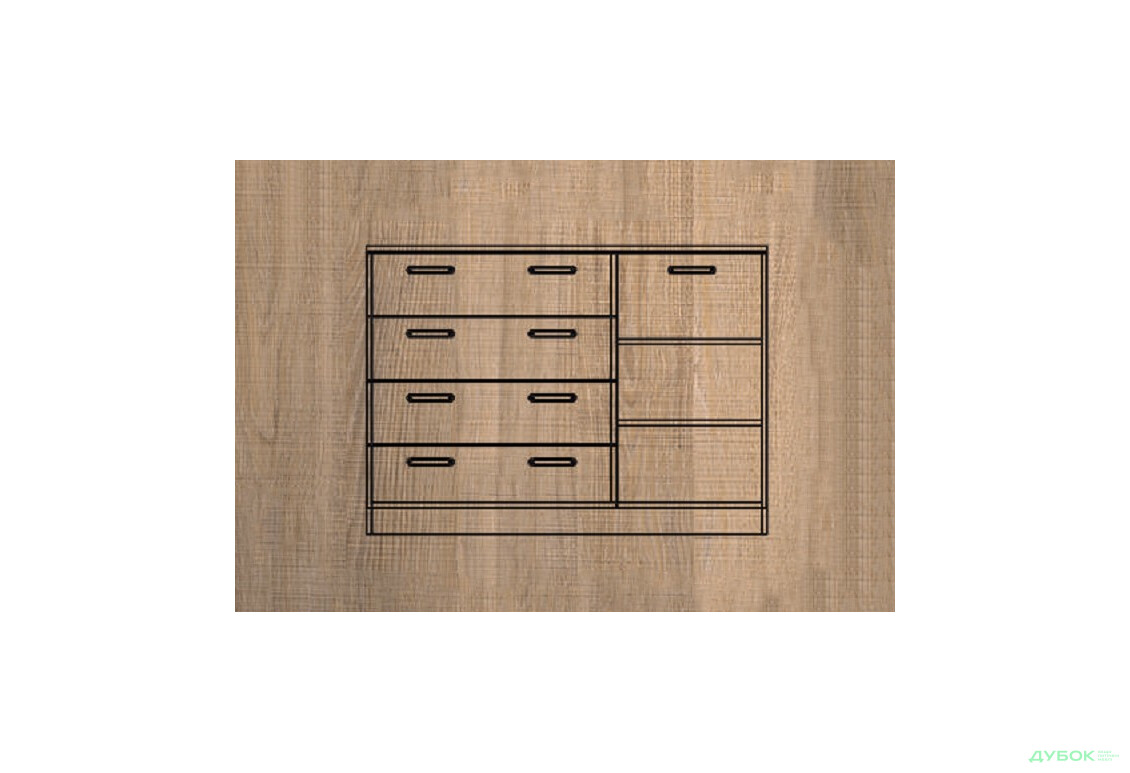 Изображение 2 - Комод МДФ мат., ТКБ-364.4, серия 3 БМФ