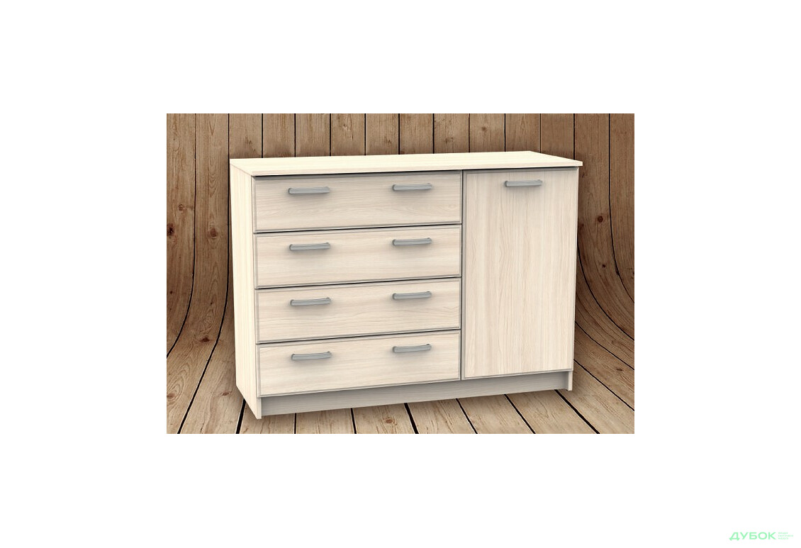 Комод МДФ мат., ТКБ-364.4, серия 3 БМФ