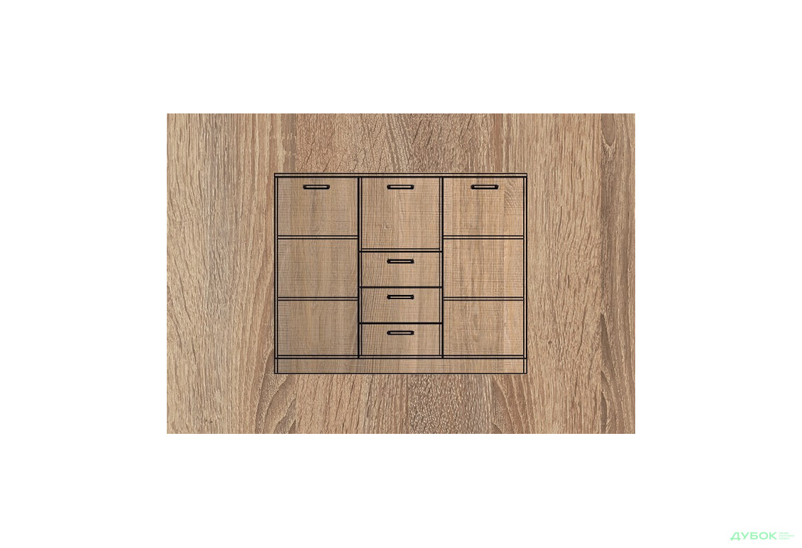 Изображение 2 - Комод МДФ мат., ТКБ-370.1, серия 6 БМФ