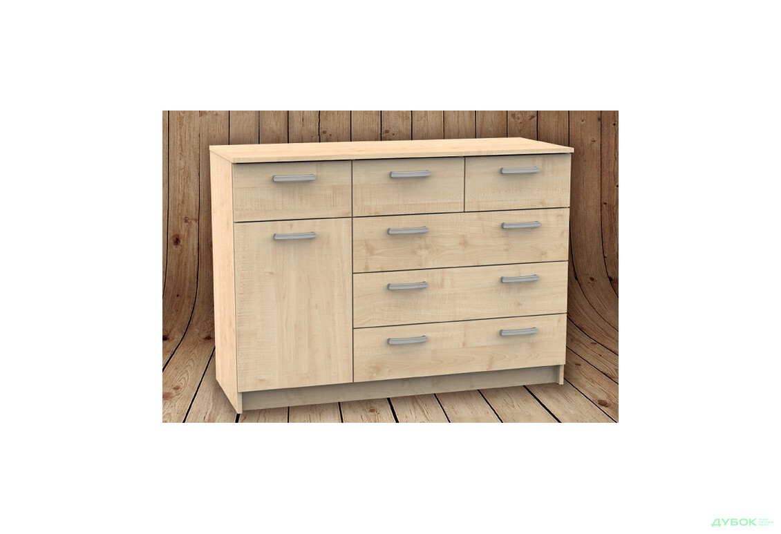 Комод БМФ ТКБ-372.2 серия 7 1-дверный с 6 ящиками 120 см - Изображение 1 Изображение 1 - Комод БМФ ТКБ-372.2 серия 7 1-дверный с 6 ящиками 120 см