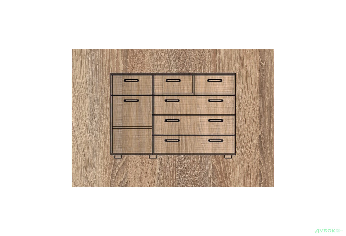 Изображение 2 - Комод МДФ мат., ТКБ-373.2, серия 7 БМФ