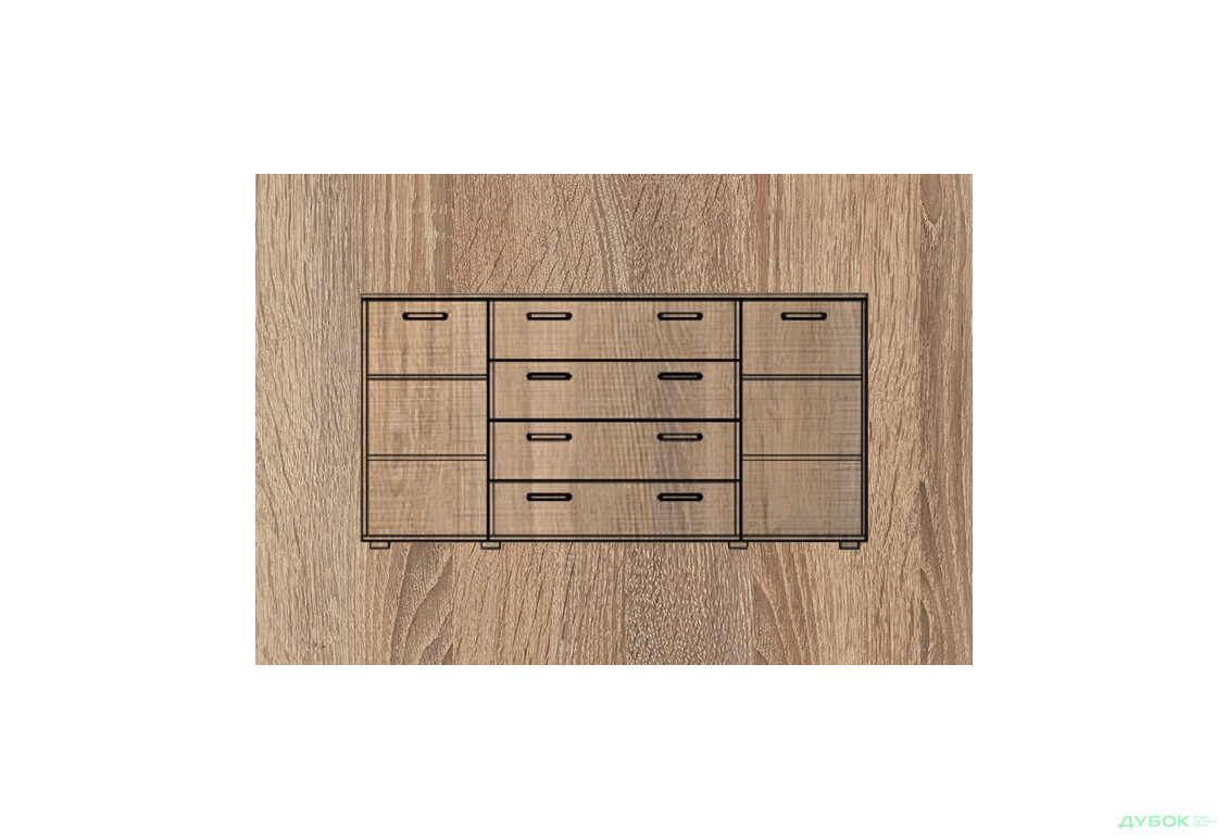 Комод ДСП, ТКБ-375.2, серия 8 БМФ - Изображение 2 Изображение 2 - Комод ДСП, ТКБ-375.2, серия 8 БМФ