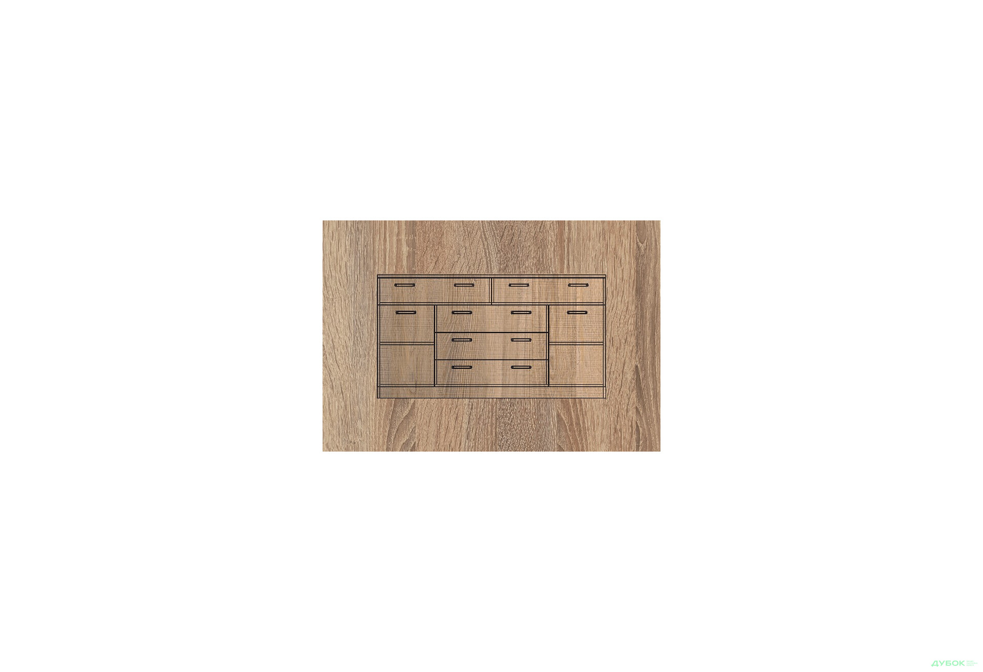 Изображение 2 - Комод МДФ мат., ТКБ-376.2, серия 9 БМФ