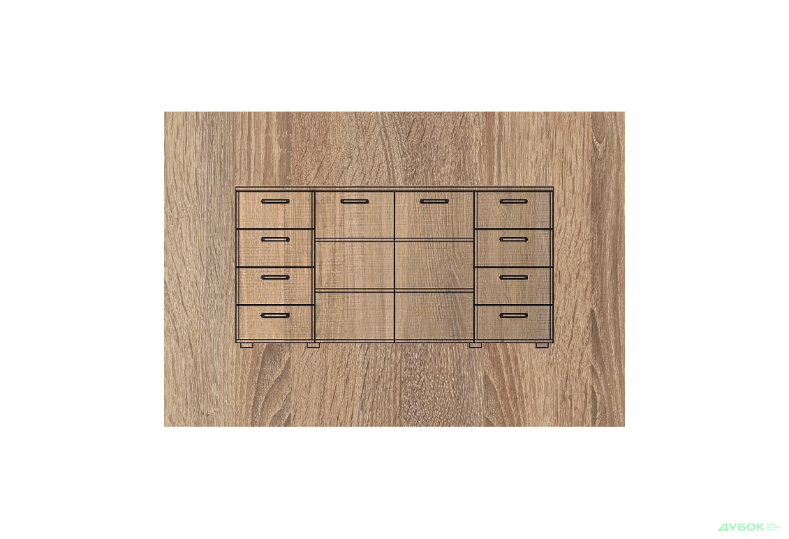 Изображение 2 - Комод МДФ мат., ТКБ-379.2, серия 10 БМФ