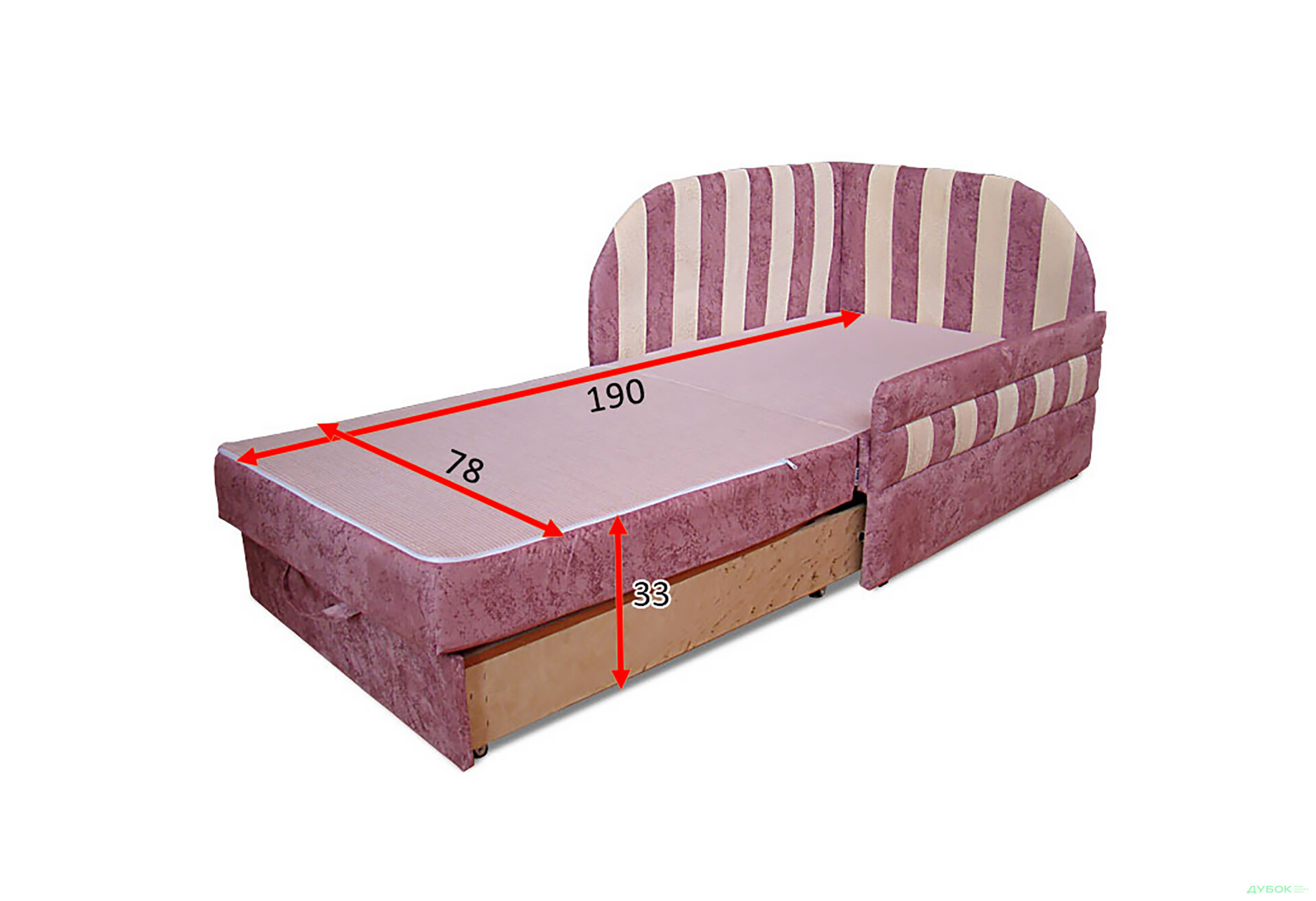 Диван Панда Тапчан без подушки Vika - Зображення 6 Зображення 6 - Диван Панда Тапчан без подушки Vika