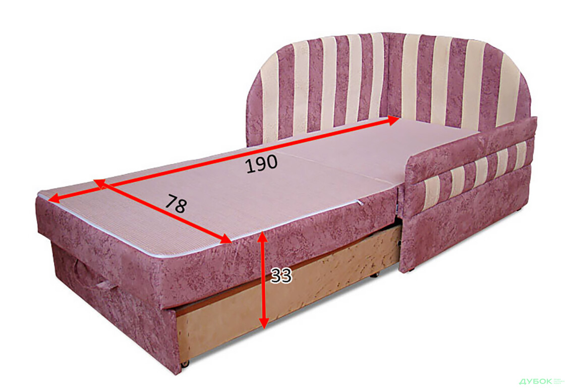 Диван Панда Тапчан без подушки Vika - Зображення 6 Зображення 6 - Диван Панда Тапчан без подушки Vika