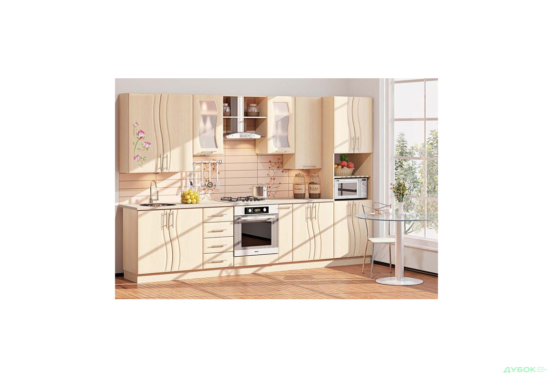 Зображення 5 - Модульна кухня Серія Волна матована Комфорт Меблі