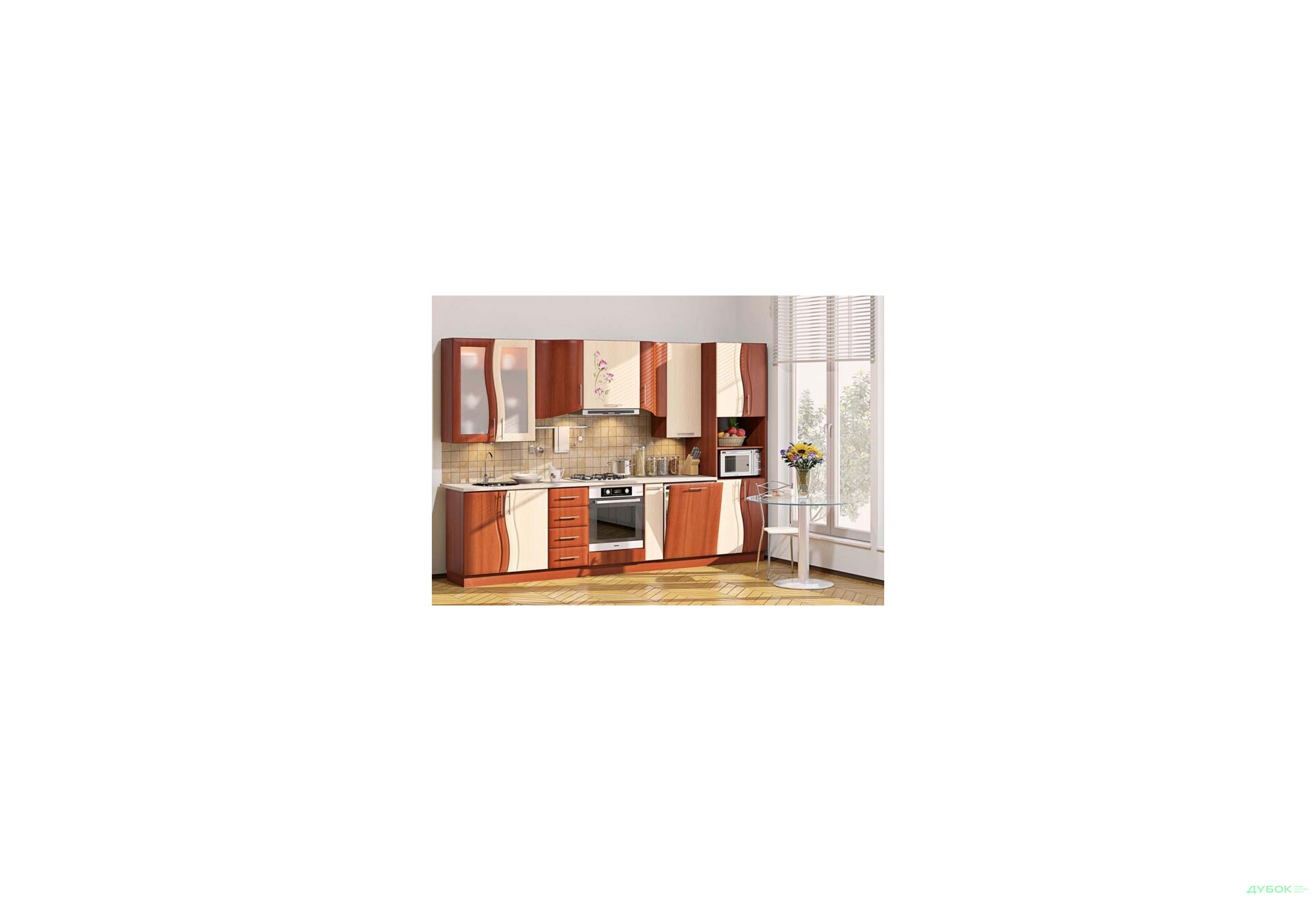 Зображення 8 - Модульна кухня Серія Волна матована Комфорт Меблі