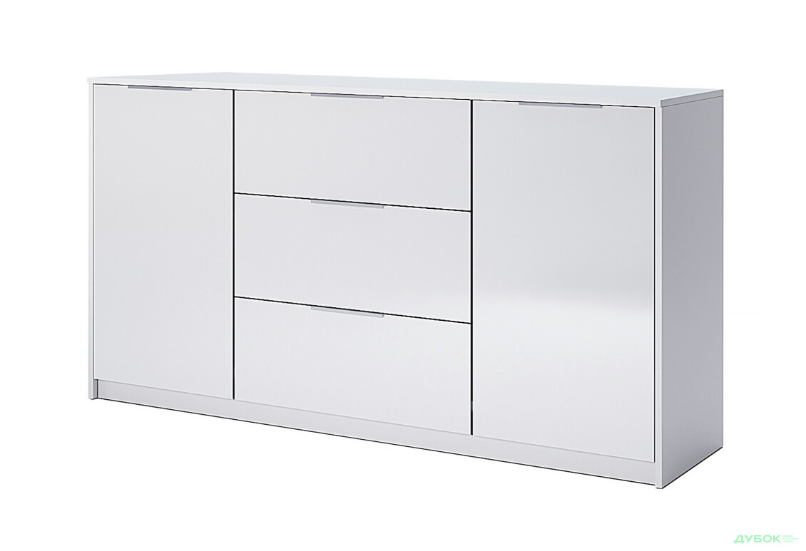 Комод MiroMark Рома 2-дверный с 3 ящиками 160 см Белый