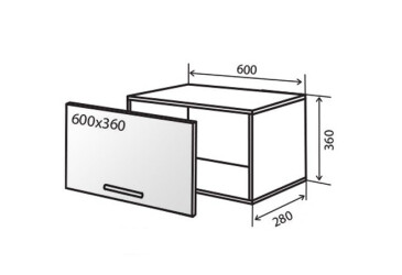 В10 Тумба низкая витрина 60 Флэт Вип-Мастер