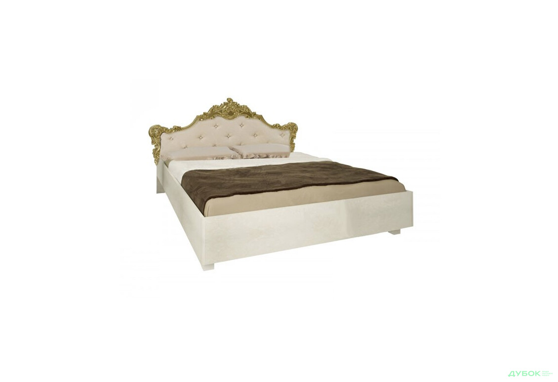 Ліжко 160 м'яка спинка з каркасом Вікторія MiroMark