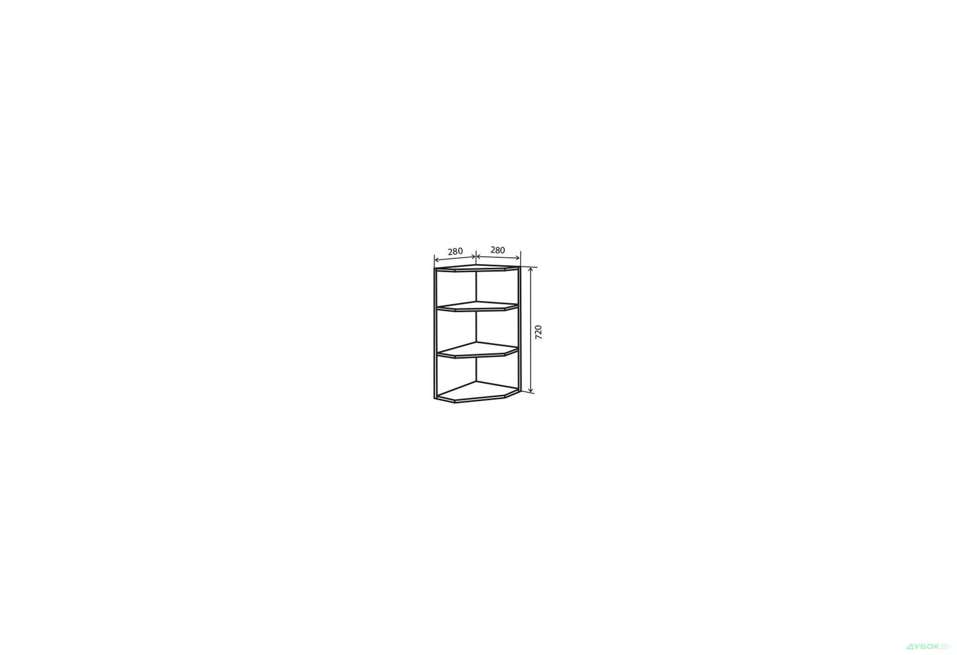 Зображення 1 - В15 Полиці кутові 72 Флет VIP-master