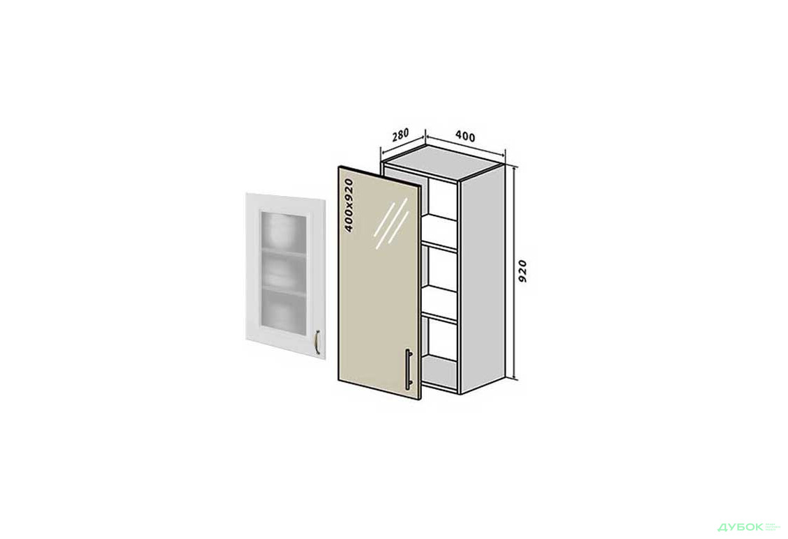 В43 Тумба 1Д 40 Витрина №1 Аморе Классик / Amore Classic Вип-Мастер - Изображение 1 Изображение 1 - В43 Тумба 1Д 40 Витрина №1 Аморе Классик / Amore Classic Вип-Мастер
