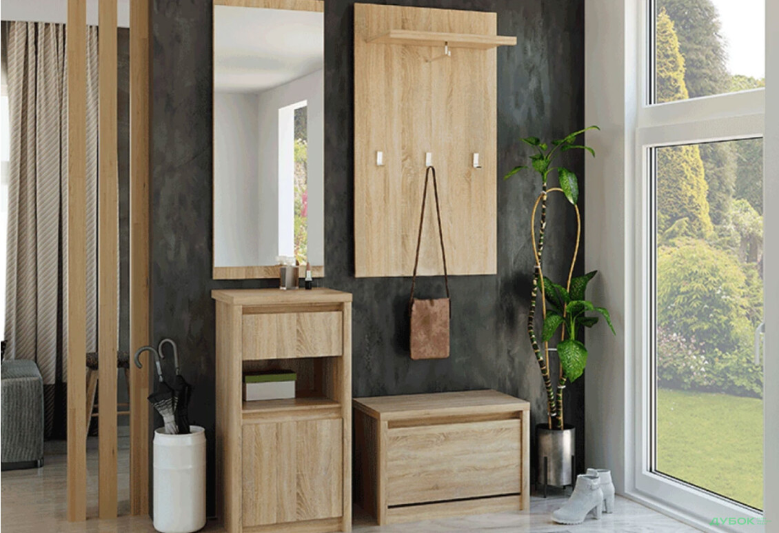 Комод VMV holding Нортон 1-дверный с ящиком 46 см Дуб сонома - Изображение 2 Изображение 2 - Комод VMV holding Нортон 1-дверный с ящиком 46 см Дуб сонома