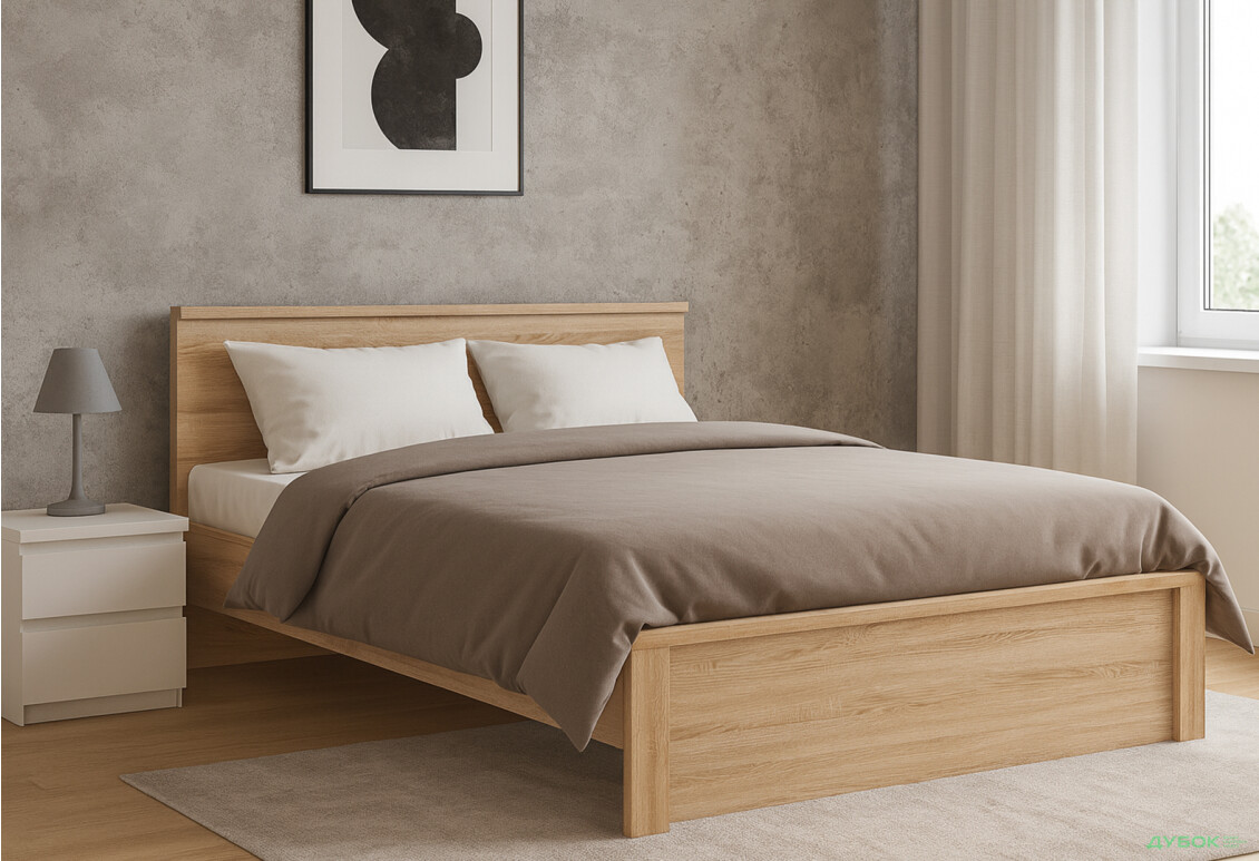Кровать VMV holding Нортон (без вклада) 140х200 см, дуб сонома - Изображение 2 Изображение 2 - Кровать VMV holding Нортон (без вклада) 140х200 см, дуб сонома