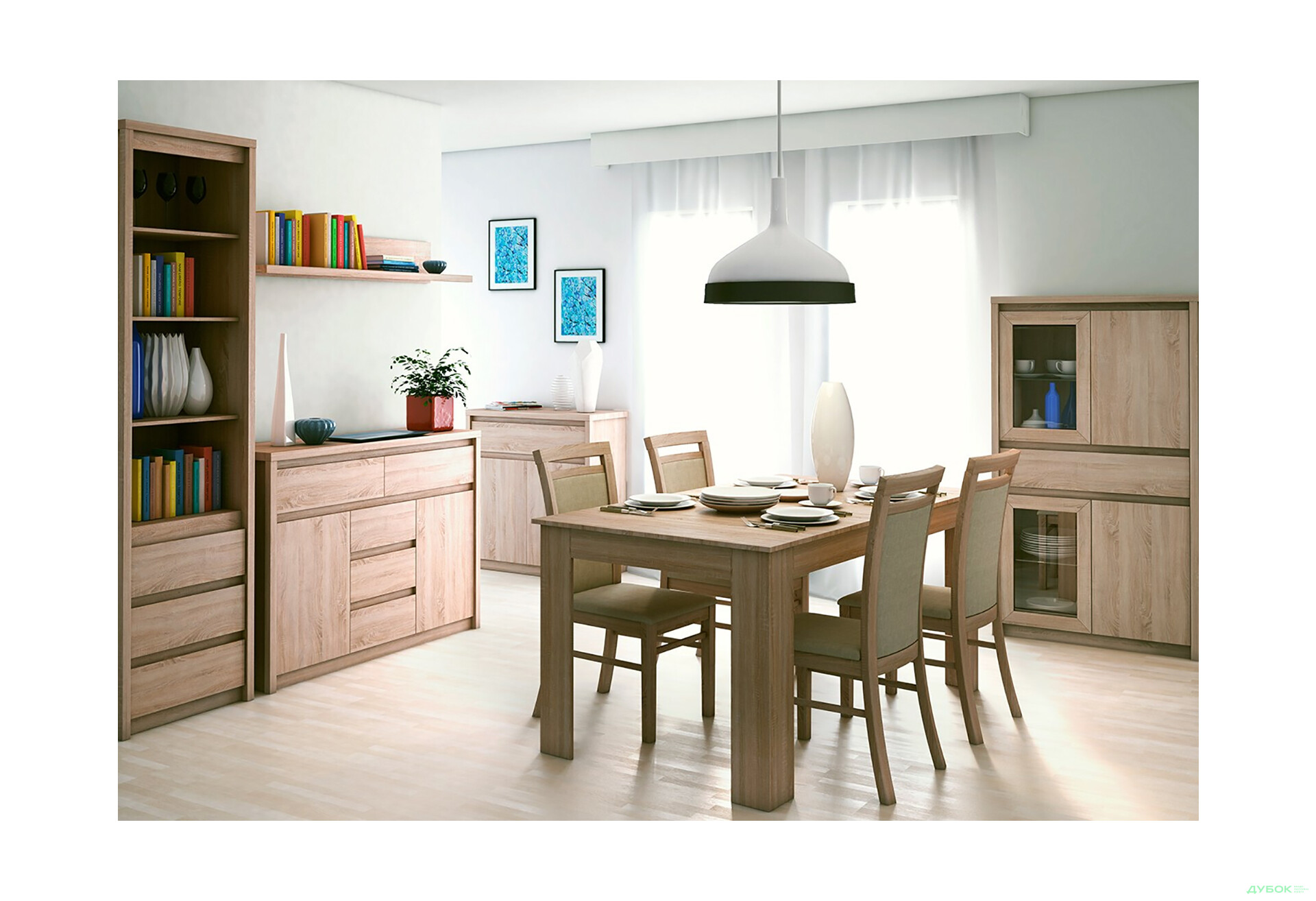 Комплект в гостинную ВМВ Холдинг Нортон ІI Дуб сонома - Изображение 2 Изображение 2 - Комплект в гостинную ВМВ Холдинг Нортон ІI Дуб сонома