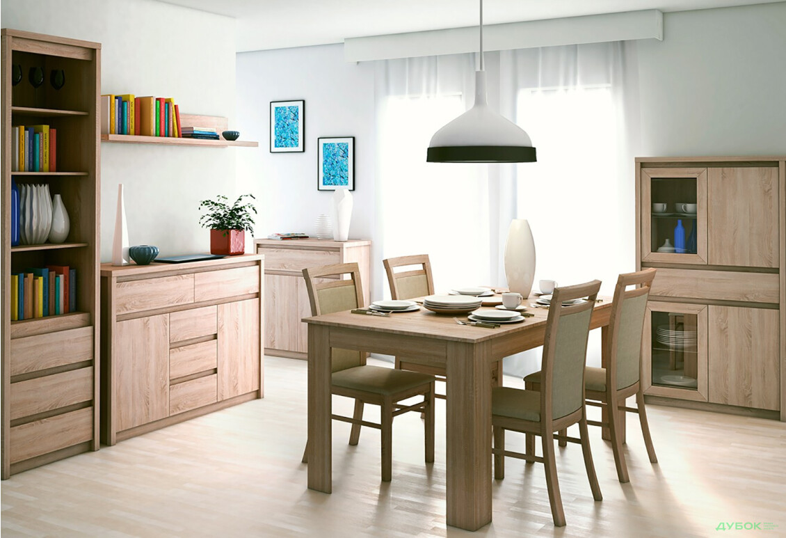 Комплект в гостинную ВМВ Холдинг Нортон ІI Дуб сонома - Изображение 2 Изображение 2 - Комплект в гостинную ВМВ Холдинг Нортон ІI Дуб сонома