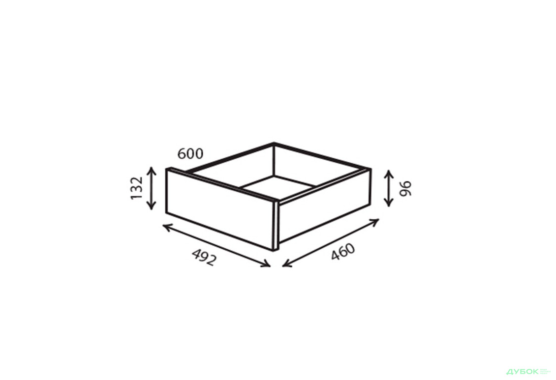 Шухляда 600 Шафа-купе 2Д 1.7 м VIP-master
