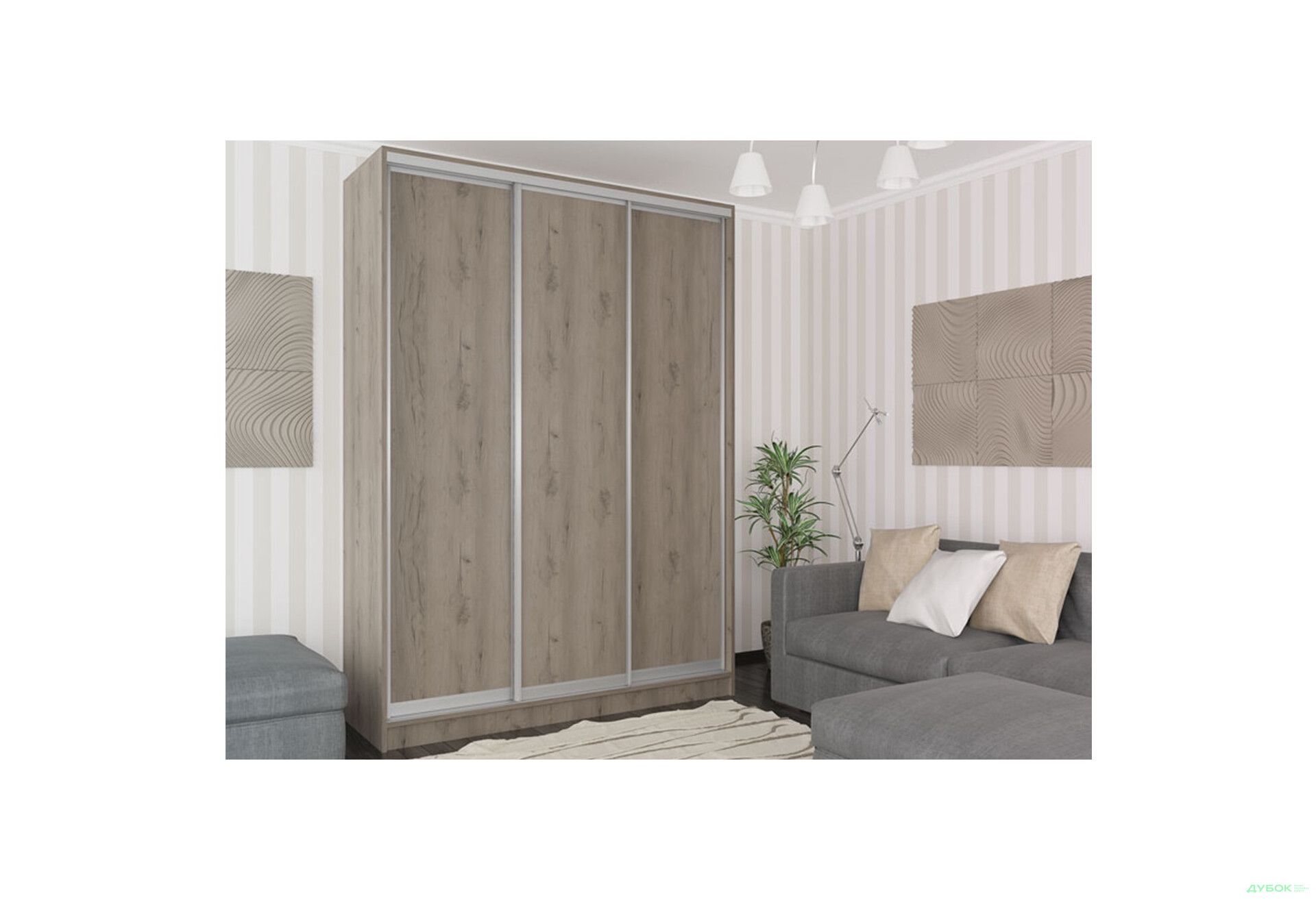 Зображення 4 - Шафа-купе 3Д 2.0 м VIP-master