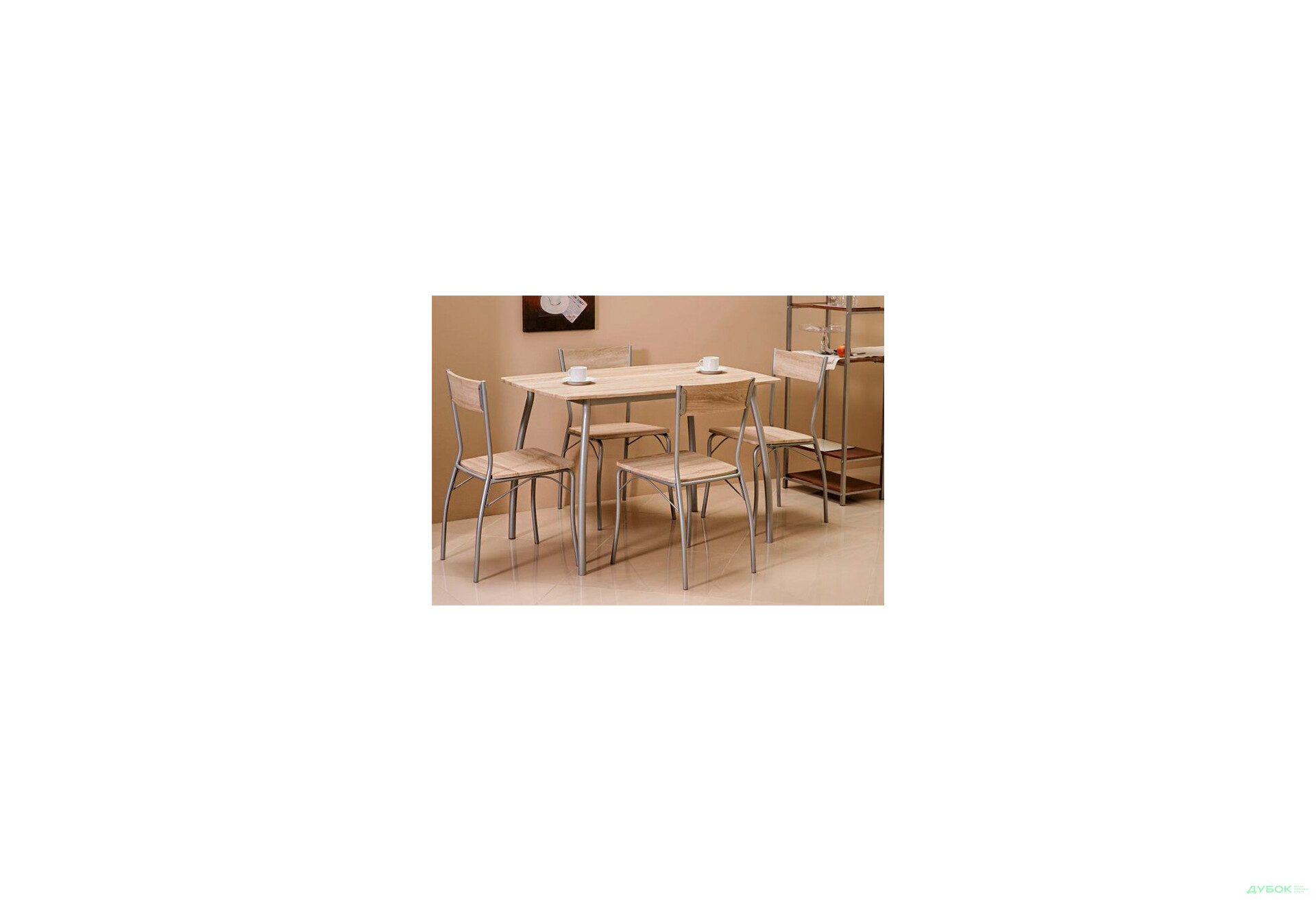 Изображение 1 - Комплект Modus стол + 4 стула дуб сонома, арт.MODUSD Signal
