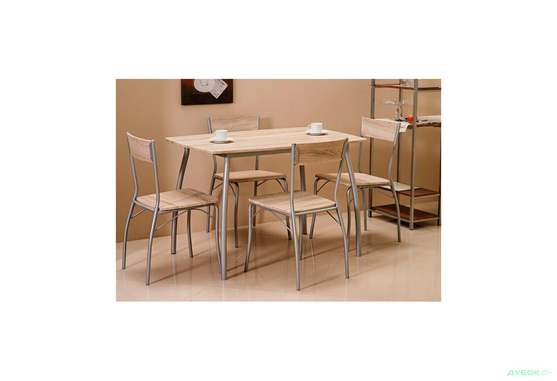 Комплект Modus стол + 4 стула дуб сонома, арт.MODUSD Signal