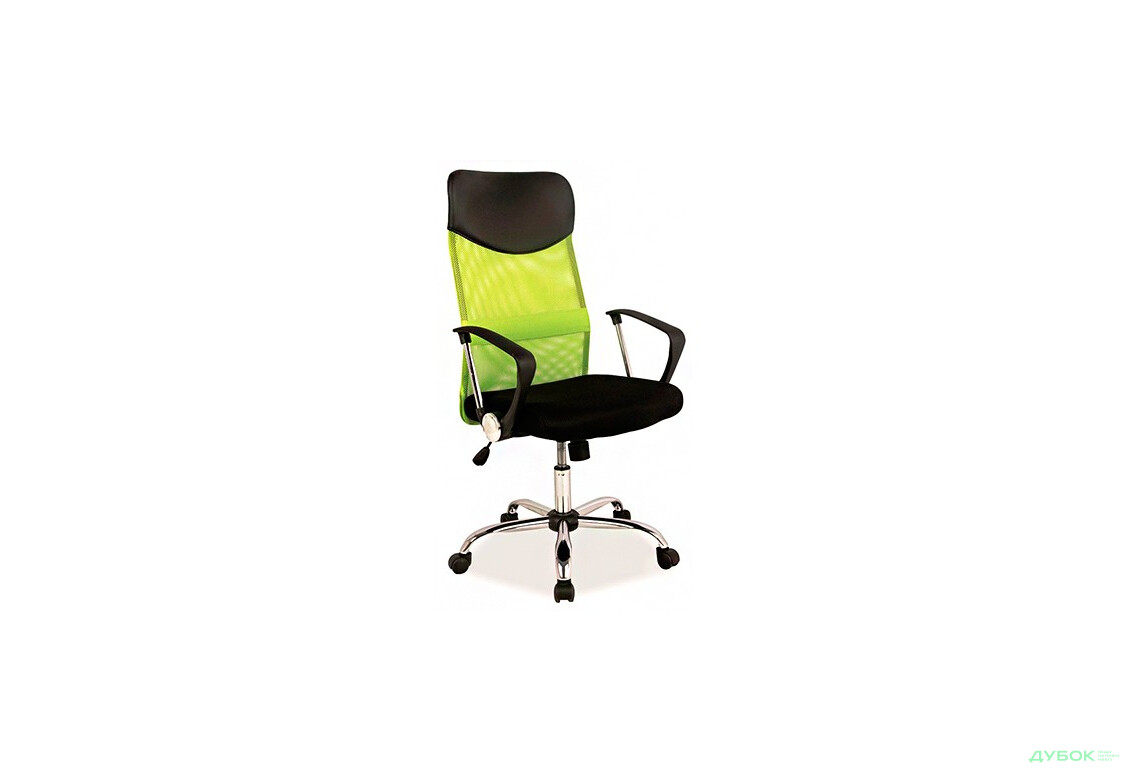Кресло Q-025 офисный Зелёный/чёрный, арт.OBRQ025ZC Signal
